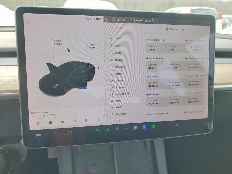 2021 Tesla Model 3 მანქანა იყიდება აუქციონზე, vin: 5YJ3E1EB9MF853079, აუქციონის ნომერი: 78464265