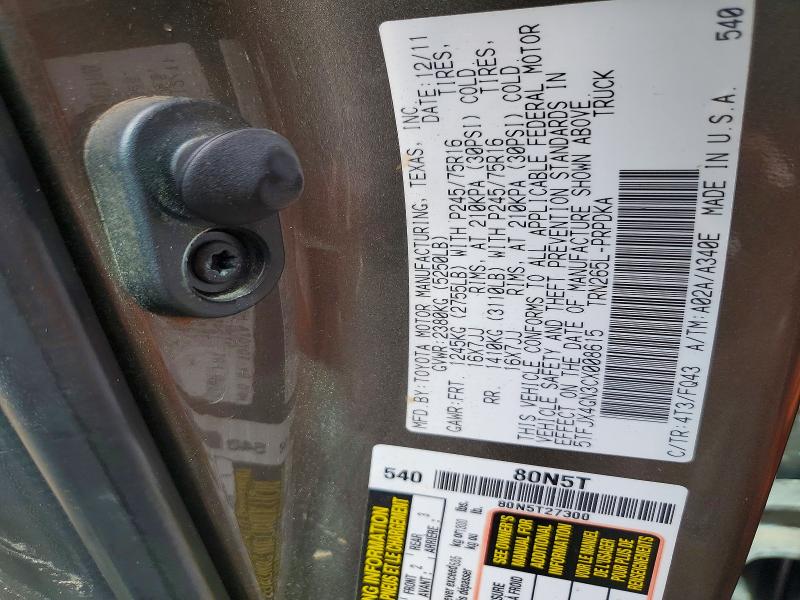 Aukcja sprzedaży 2012 Toyota Tacoma, vin: 5TFJX4GN3CX008615, numer aukcji: 77141155