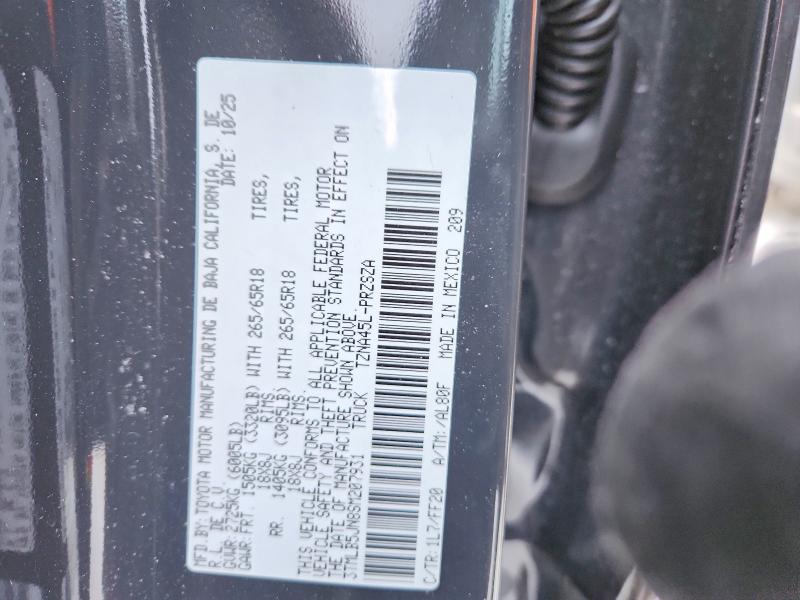 Продажа на аукционе авто 2025 Toyota Tacoma, vin: 3TMLB5JN8SM207931, номер лота: 76247865