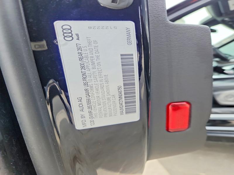 Продаж на аукціоні авто 2021 Audi A6, vin: WAUM2AF27MN046750, номер лоту: 78216435