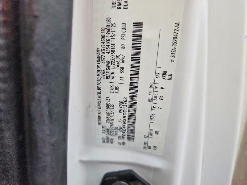 76360215 :رقم المزاد ، 1FDXE4FNXRDD13763 vin ، 2024 Ford Econoline مزاد بيع