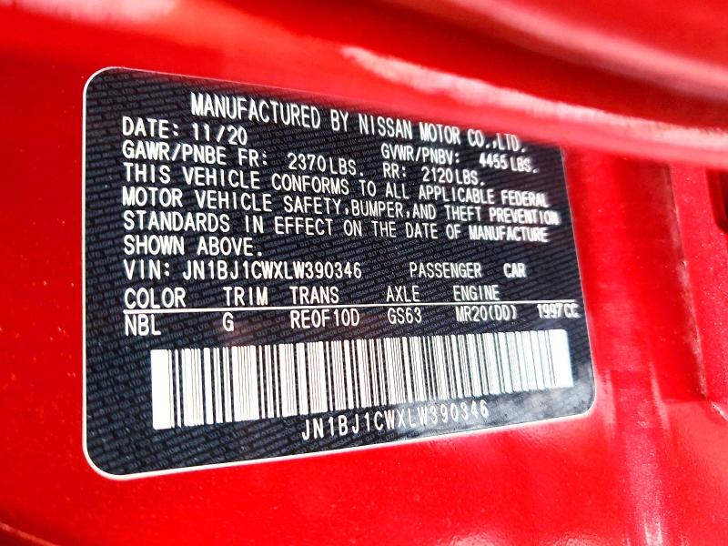 Aukcja sprzedaży 2020 Nissan Rogue Sport, vin: JN1BJ1CWXLW390346, numer aukcji: 77403505