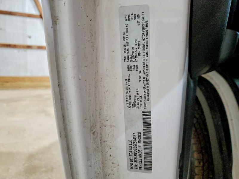 2025 Ram Promaster 2500 მანქანა იყიდება აუქციონზე, vin: 3C6LRVDG3SE514367, აუქციონის ნომერი: 78584945
