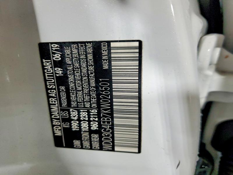 Продаж на аукціоні авто 2019 Mercedes-benz A, vin: WDD3G4EB7KW026501, номер лоту: 77343035