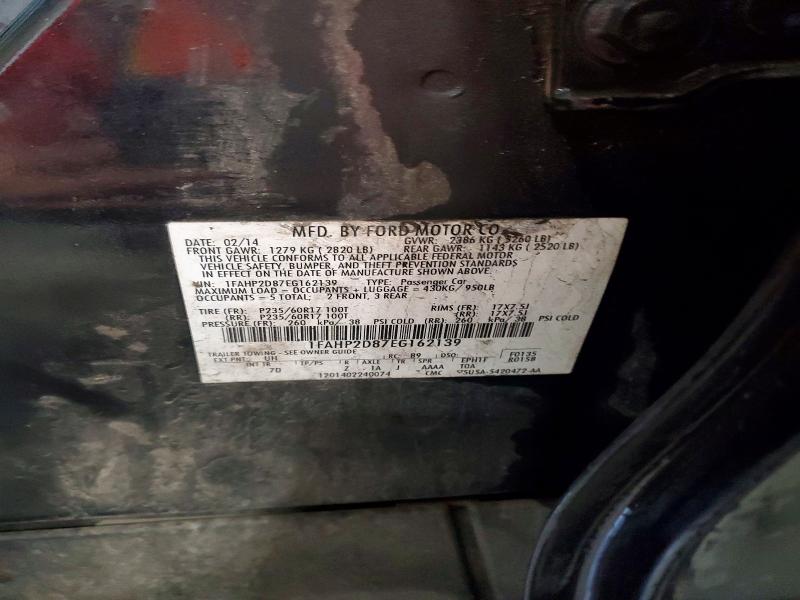 79268465 :رقم المزاد ، 1FAHP2D87EG162139 vin ، 2014 Ford Taurus مزاد بيع