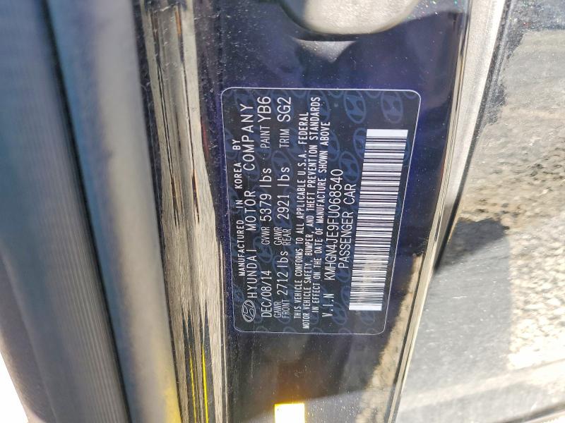 Продаж на аукціоні авто 2015 Hyundai Genesis, vin: KMHGN4JE9FU068540, номер лоту: 77094125