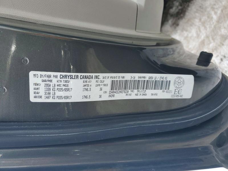 Auction sale of the 2010 Dodge Grand Caravan, vin: 2D4RN4DE2AR276230, lot number: 78414955