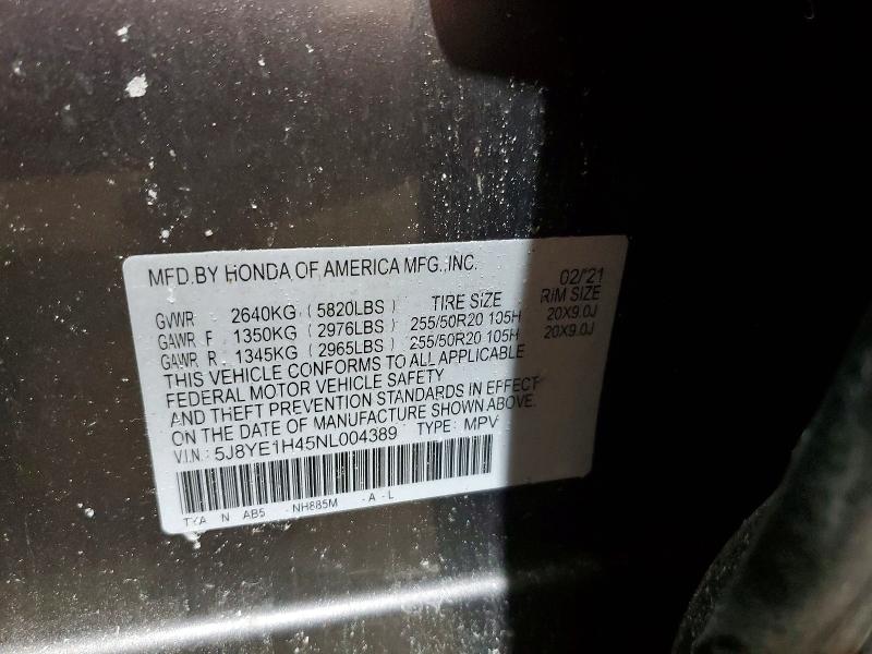 Продаж на аукціоні авто 2022 Acura Mdx, vin: 5J8YE1H45NL004389, номер лоту: 76021395