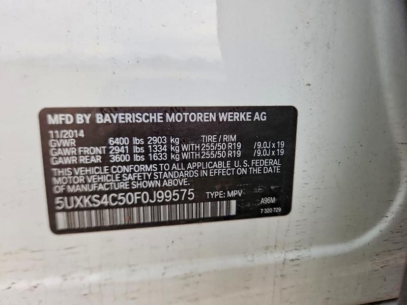 Продаж на аукціоні авто 2015 Bmw X5, vin: 5UXKS4C50F0J99575, номер лоту: 77685665