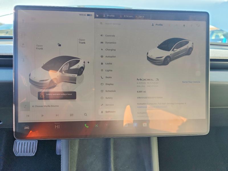 Продажа на аукционе авто 2025 Tesla Model 3, vin: 5YJ3E1EB3SF078999, номер лота: 76371655