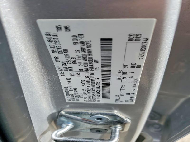 Продаж на аукціоні авто 2017 Ford Escape, vin: 1FMCU9G93HUD96175, номер лоту: 79087735