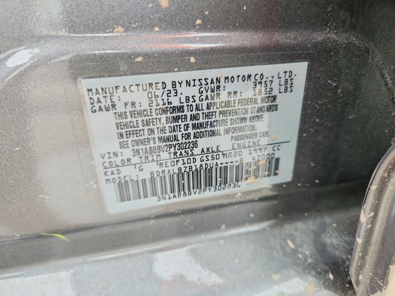 76511775 :رقم المزاد ، 3N1AB8BV2PY302236 vin ، 2023 Nissan Sentra مزاد بيع