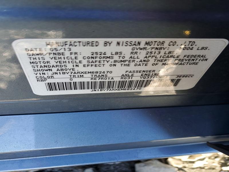 Продажа на аукционе авто 2014 Infiniti Q50, vin: JN1BV7ARXEM682470, номер лота: 76752925
