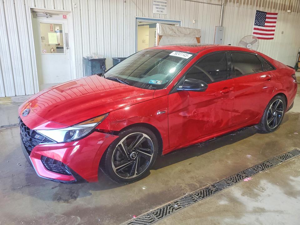 Продажа на аукционе авто 2021 Hyundai Elantra, vin: KMHLR4AF7MU177507, номер лота: 79241145