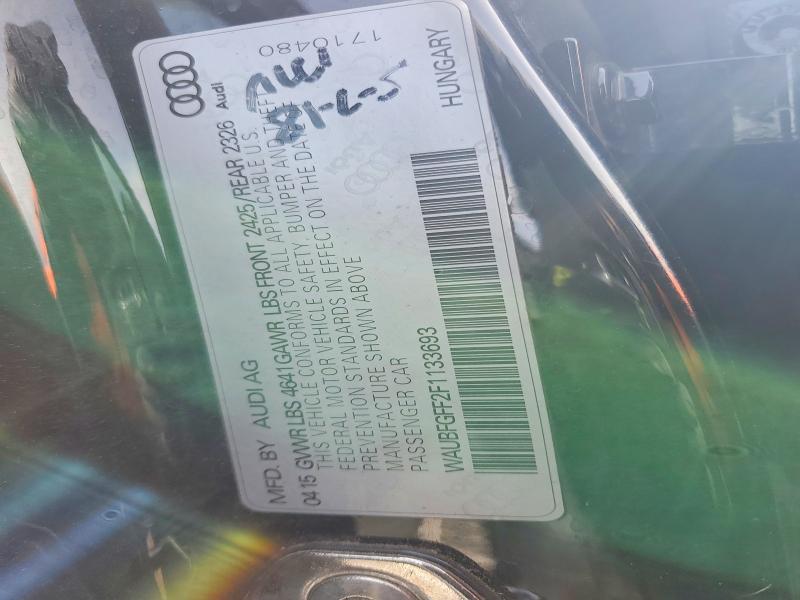 Aukcja sprzedaży 2015 Audi S3, vin: WAUBFGFF2F1133693, numer aukcji: 77635405
