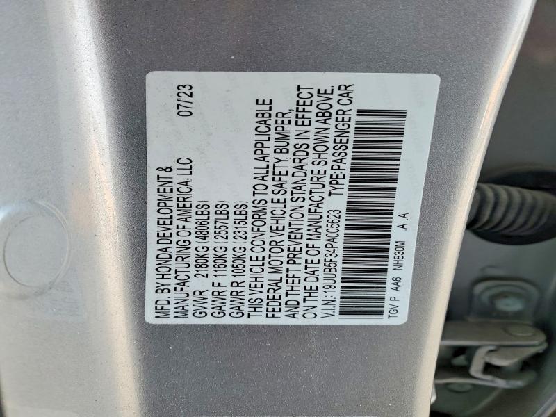 Aukcja sprzedaży 2023 Acura Tlx, vin: 19UUB5F34PA005623, numer aukcji: 78588585
