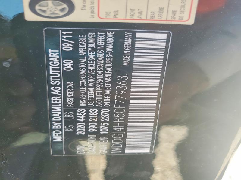 Продаж на аукціоні авто 2012 Mercedes-benz C, vin: WDDGJ4HB5CF779363, номер лоту: 77091395