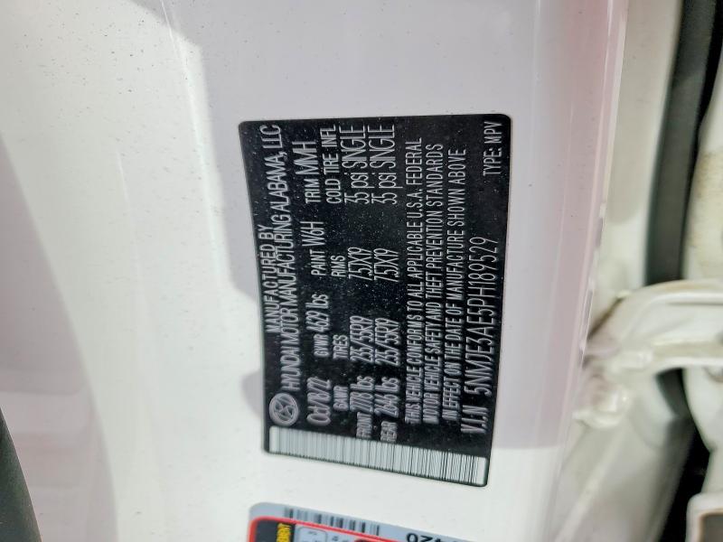 2023 Hyundai Tucson მანქანა იყიდება აუქციონზე, vin: 5NMJE3AE5PH189529, აუქციონის ნომერი: 75665585