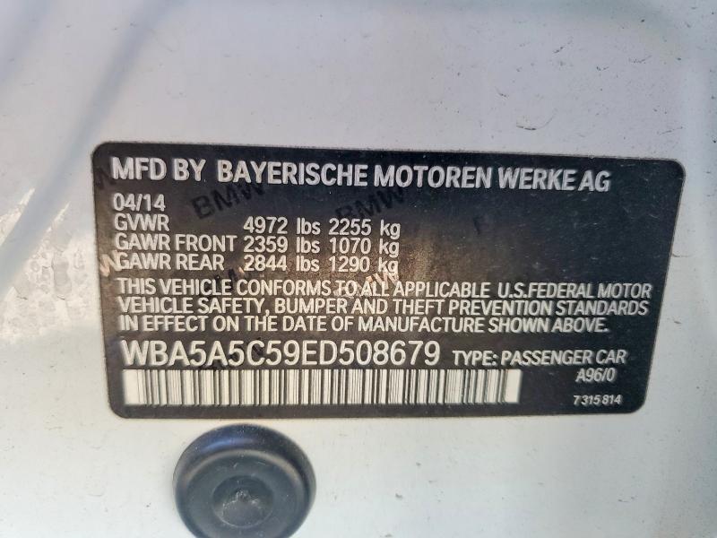 Aukcja sprzedaży 2014 Bmw Motorrad 528, vin: WBA5A5C59ED508679, numer aukcji: 77781475