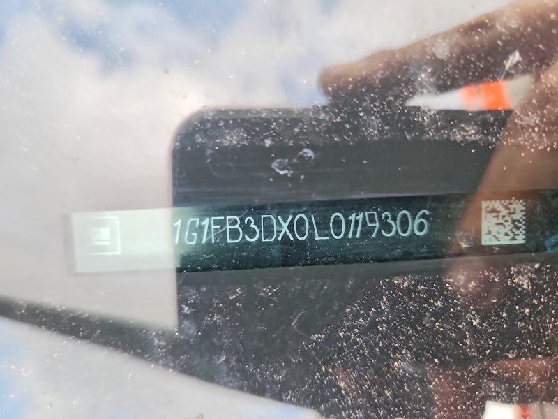 2020 Chevrolet Camaro მანქანა იყიდება აუქციონზე, vin: 1G1FB3DX0L0119306, აუქციონის ნომერი: 78251795