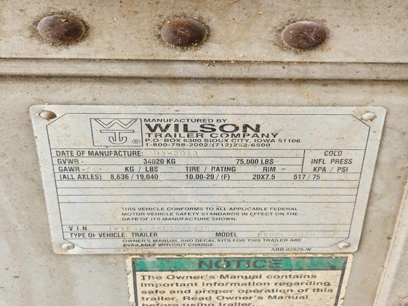 Продаж на аукціоні авто 2014 Wilson Trailer, vin: 1W16512AXE5544335, номер лоту: 77821605