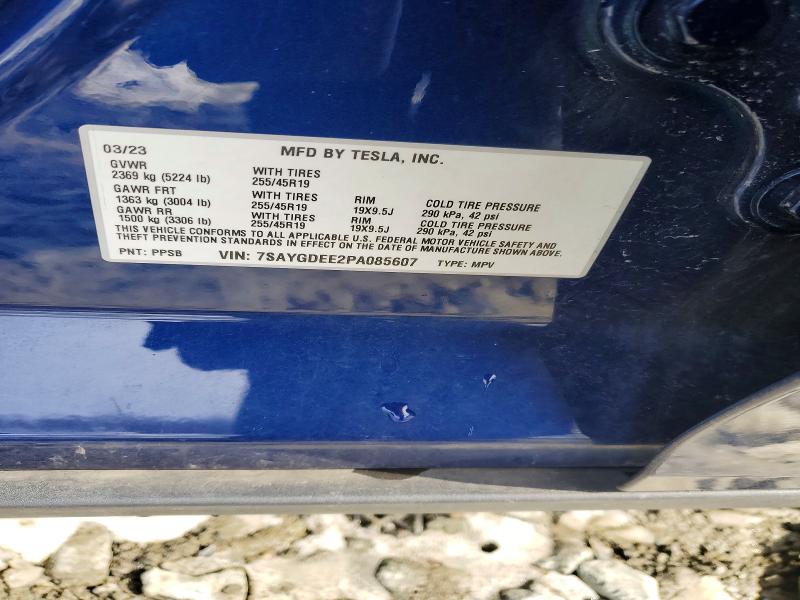 Продажа на аукционе авто 2023 Tesla Model Y, vin: 7SAYGDEE2PA085607, номер лота: 77914305