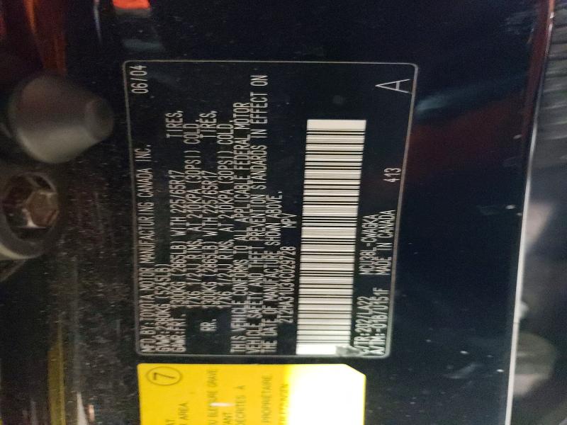 Aukcja sprzedaży 2004 Lexus Rx 350, vin: 2T2HA31U34C029728, numer aukcji: 75564755