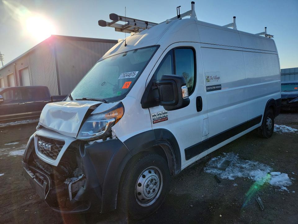 2021 Ram Promaster 2500 მანქანა იყიდება აუქციონზე, vin: 3C6LRVDG2ME584624, აუქციონის ნომერი: 76344075