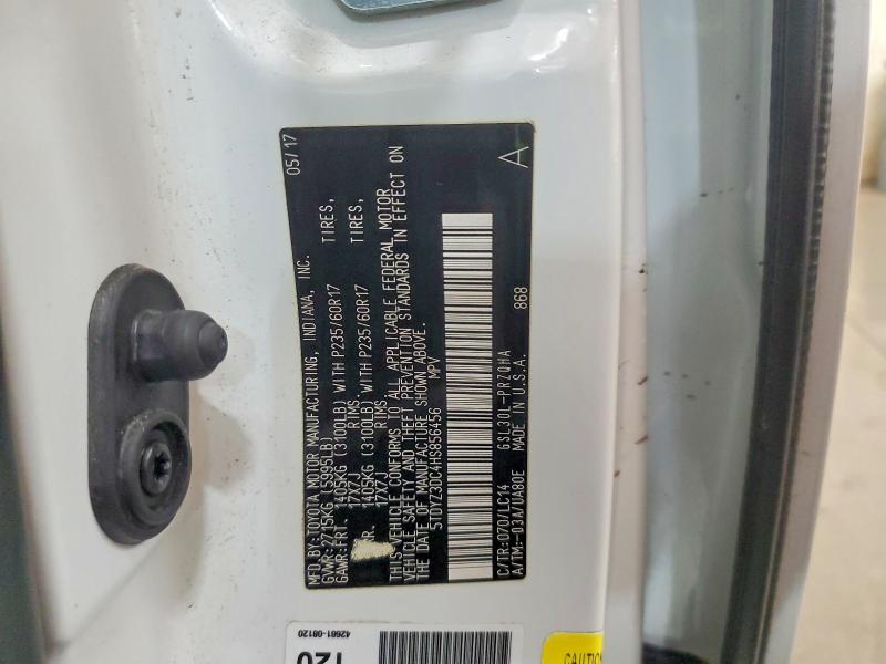 Aukcja sprzedaży 2017 Toyota Sienna, vin: 5TDYZ3DC4HS856456, numer aukcji: 77960485