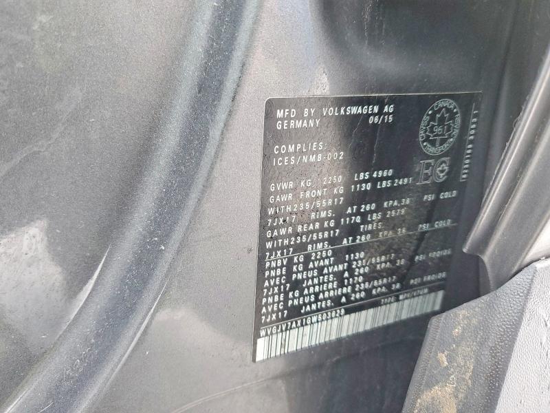 Aukcja sprzedaży 2016 Volkswagen Tiguan, vin: WVGJV7AX1GW503629, numer aukcji: 77179205