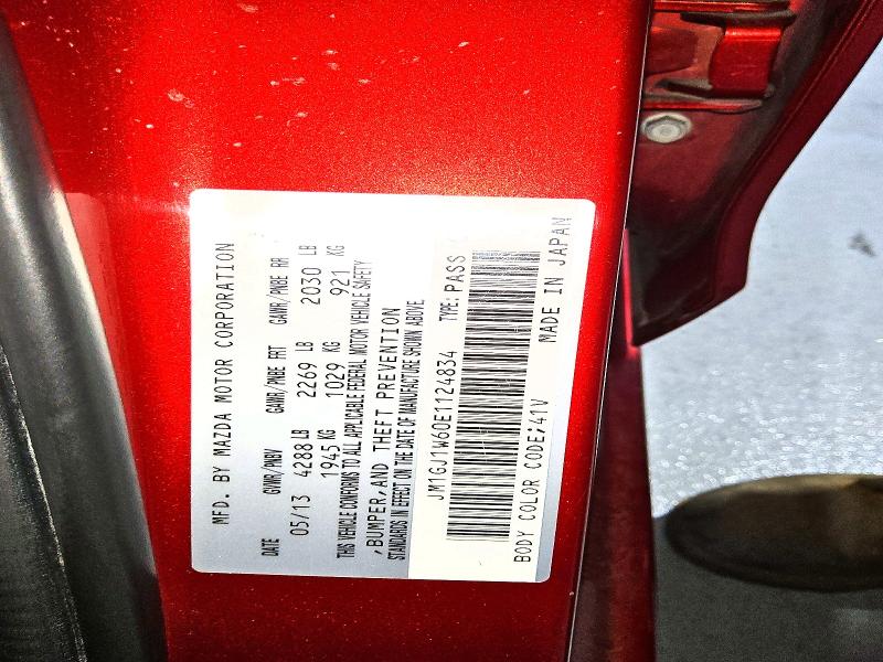 78497065 :رقم المزاد ، JM1GJ1W60E1124834 vin ، 2014 Mazda 6 مزاد بيع