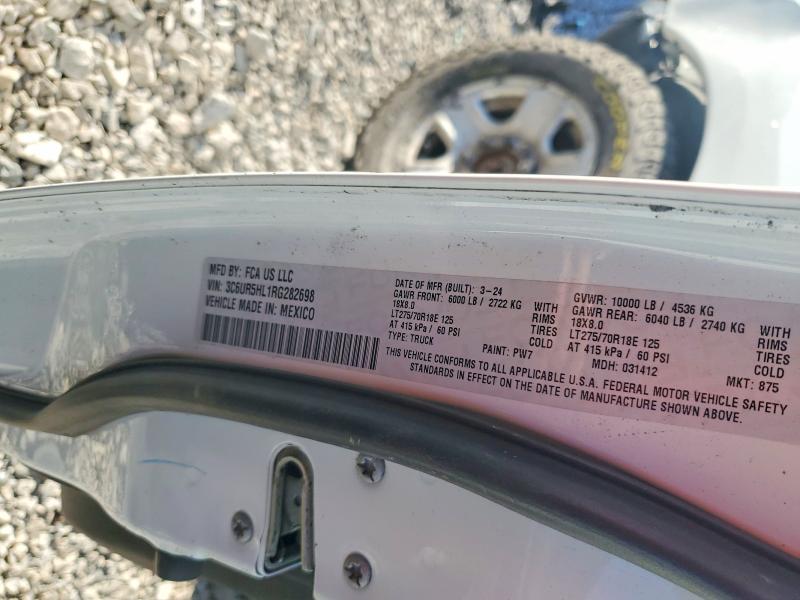 76515915 :رقم المزاد ، 3C6UR5HL1RG282698 vin ، 2024 Ram 2500 مزاد بيع