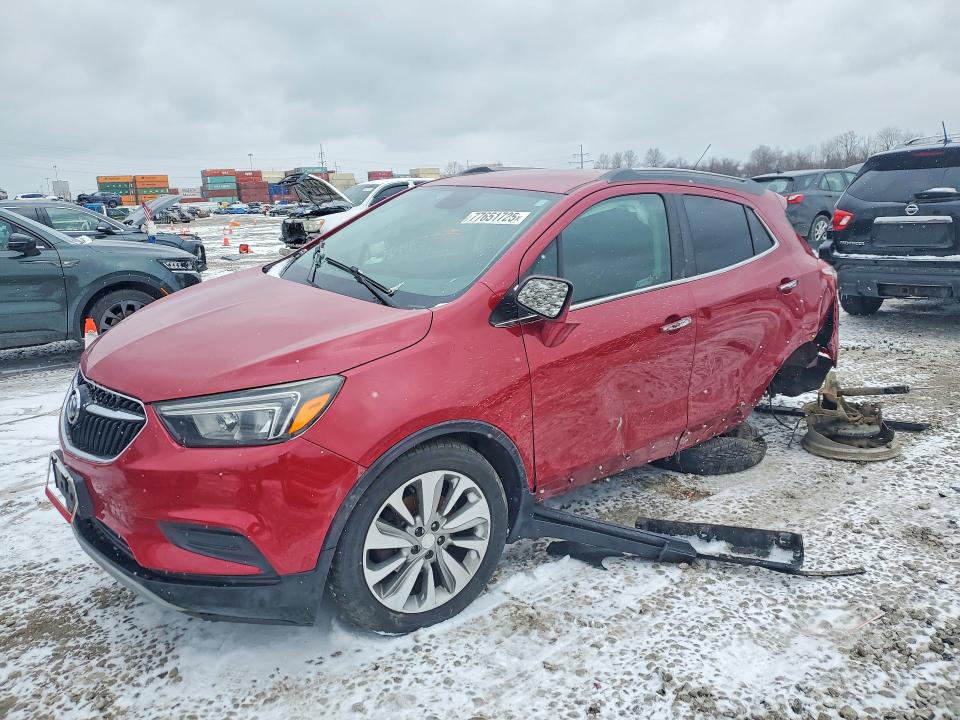 77651725 :رقم المزاد ، KL4CJASB0HB012772 vin ، 2017 Buick Encore مزاد بيع