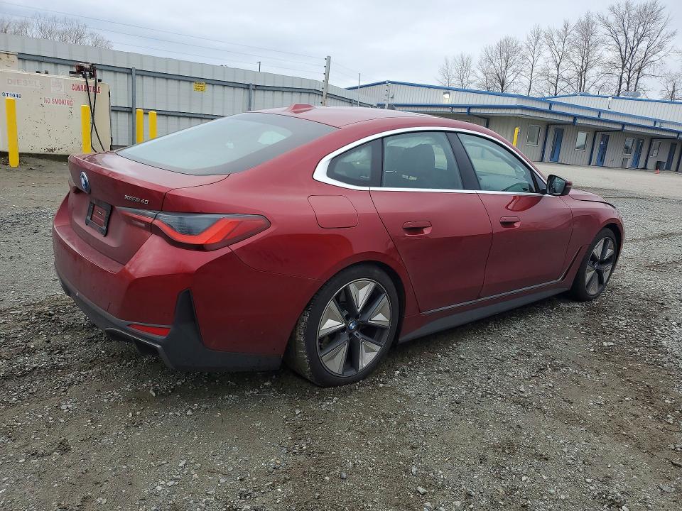 2025 Bmw I4 მანქანა იყიდება აუქციონზე, vin: WBY43HD09SFU78272, აუქციონის ნომერი: 78370405
