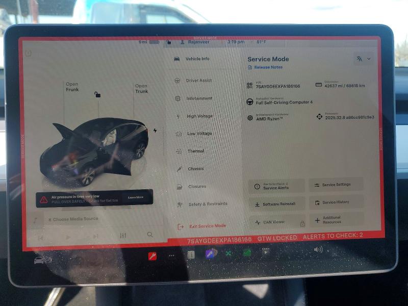 Aukcja sprzedaży 2023 Tesla Model Y, vin: 7SAYGDEEXPA186166, numer aukcji: 78464625