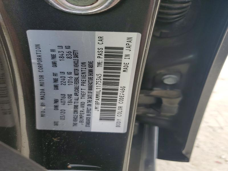 Продаж на аукціоні авто 2020 Mazda 3, vin: JM1BPAMMXL1175345, номер лоту: 77337895