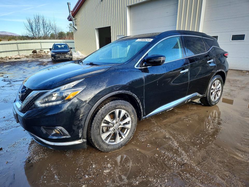 2018 Nissan Murano მანქანა იყიდება აუქციონზე, vin: 5N1AZ2MG5JN122298, აუქციონის ნომერი: 77935245