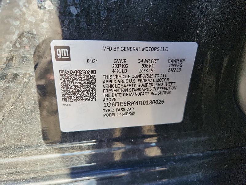 Aukcja sprzedaży 2024 Cadillac Ct4, vin: 1G6DE5RK4R0130626, numer aukcji: 76289745