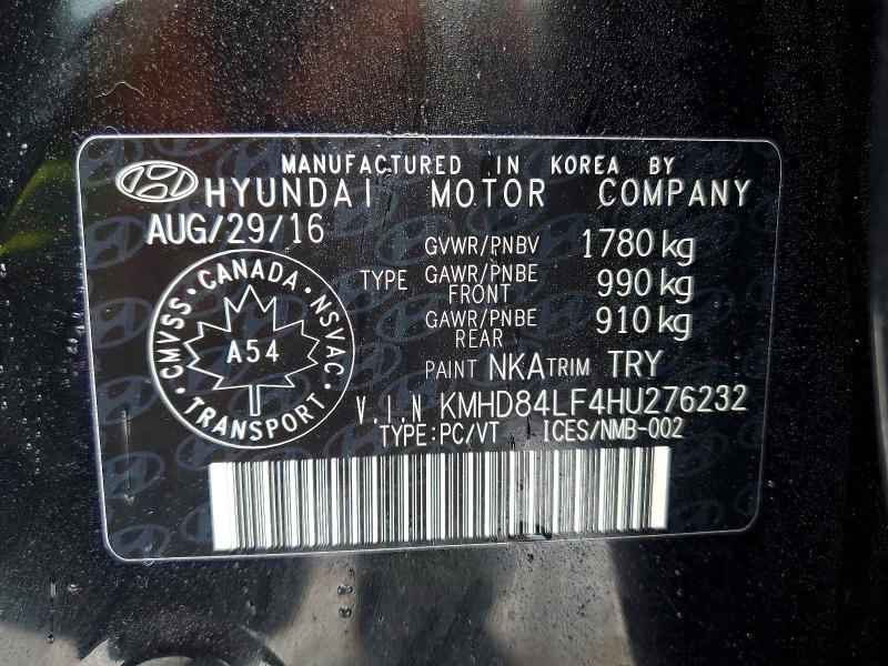 Продаж на аукціоні авто 2017 Hyundai Elantra, vin: KMHD84LF4HU276232, номер лоту: 77552655