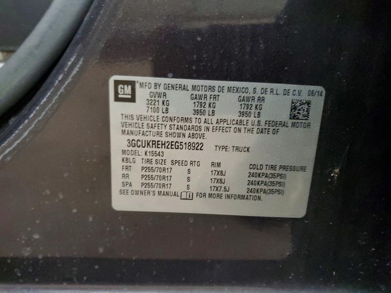 Продажа на аукционе авто 2014 Chevrolet Silverado, vin: 3GCUKREH2EG518922, номер лота: 77409095