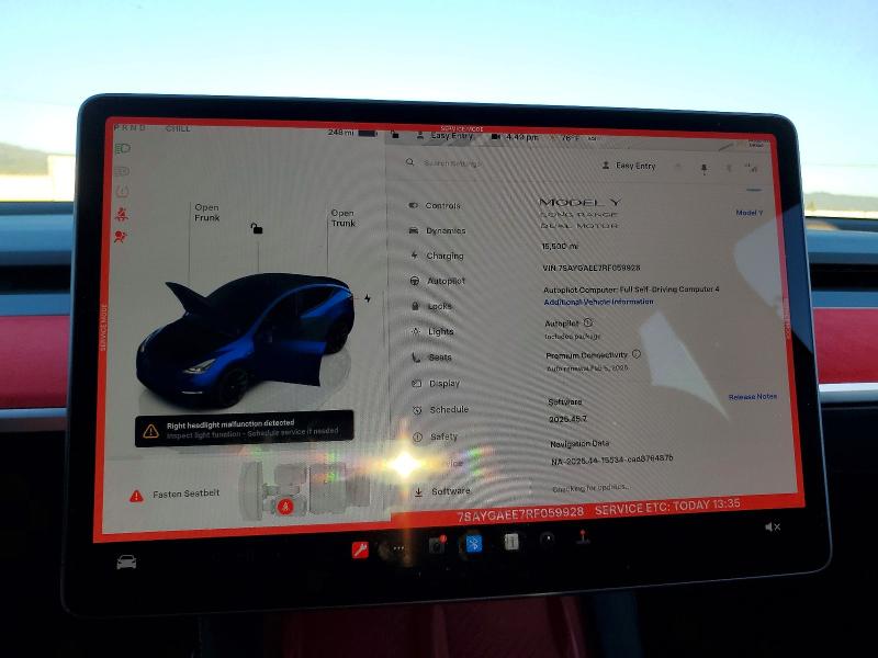 Продаж на аукціоні авто 2024 Tesla Model Y, vin: 7SAYGAEE7RF059928, номер лоту: 75880535