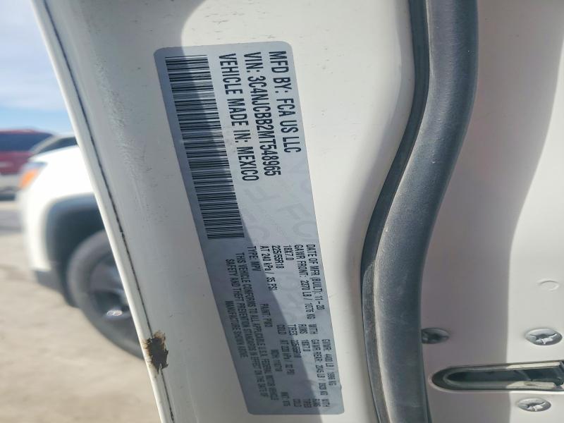 78843055 :رقم المزاد ، 3C4NJCBB2MT548965 vin ، 2021 Jeep Compass مزاد بيع