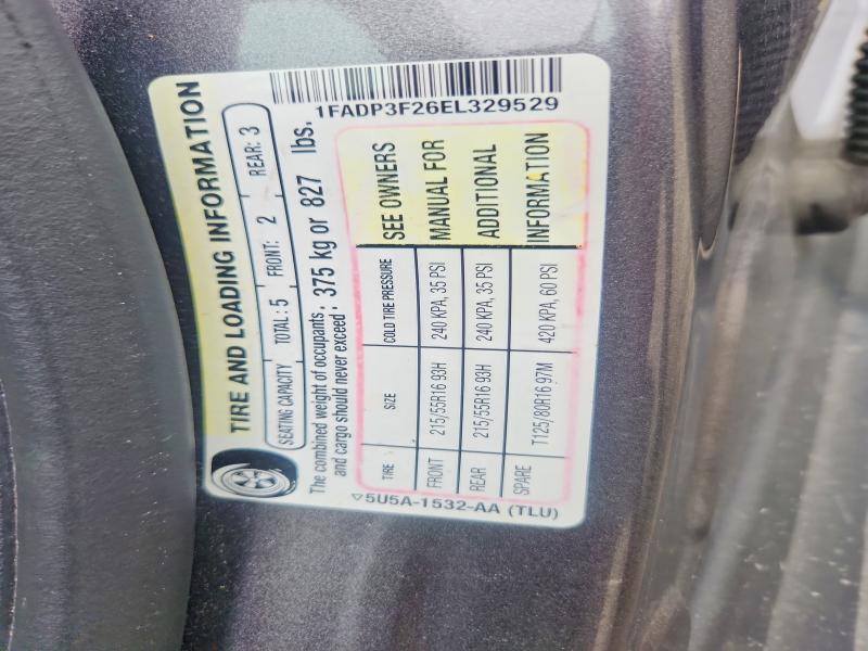2014 Ford Focus მანქანა იყიდება აუქციონზე, vin: 1FADP3F26EL329529, აუქციონის ნომერი: 77331435