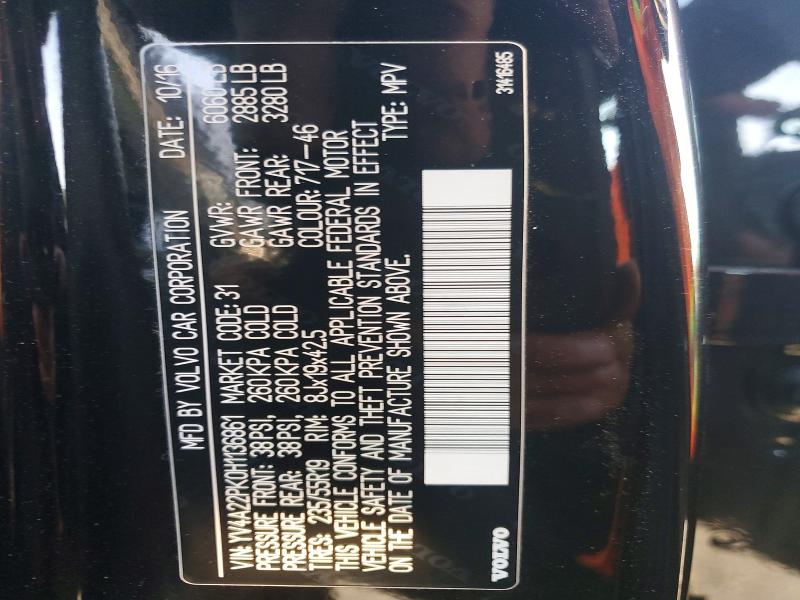 Aukcja sprzedaży 2017 Volv Xc90, vin: YV4A22PK0H1136861, numer aukcji: 76953745
