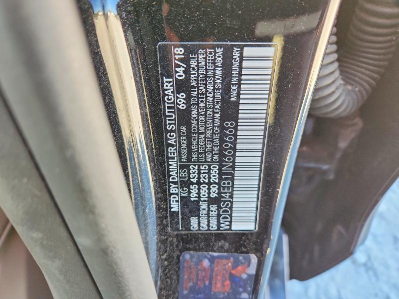 Aukcja sprzedaży 2018 Mercedes-benz Cla, vin: WDDSJ4EB1JN669668, numer aukcji: 77505615