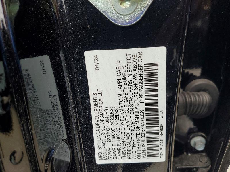 2024 Acura Tlx მანქანა იყიდება აუქციონზე, vin: 19UUB6F57RA000829, აუქციონის ნომერი: 77901685
