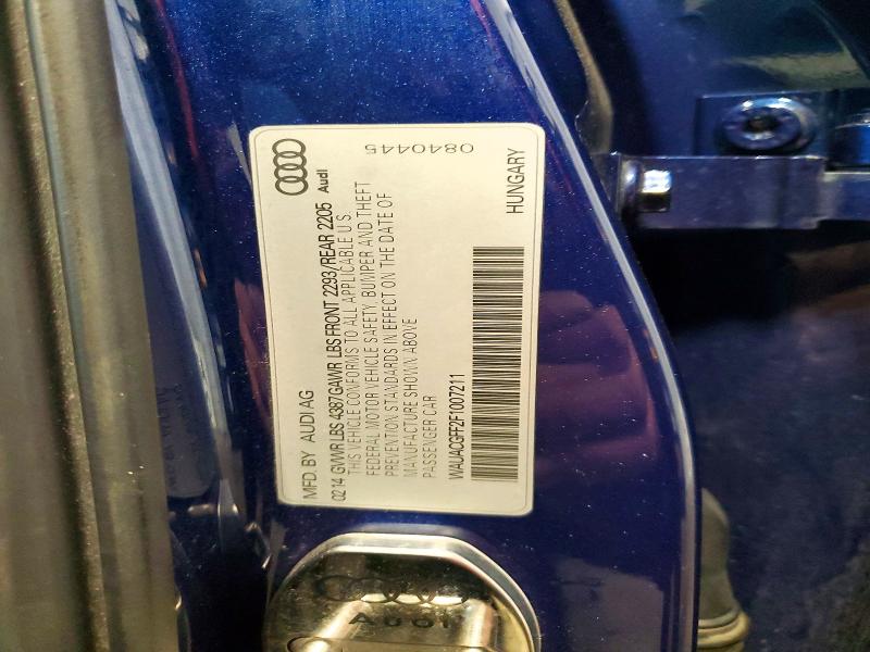 Продажа на аукционе авто 2015 Audi A3, vin: WAUACGFF2F1007211, номер лота: 76920655