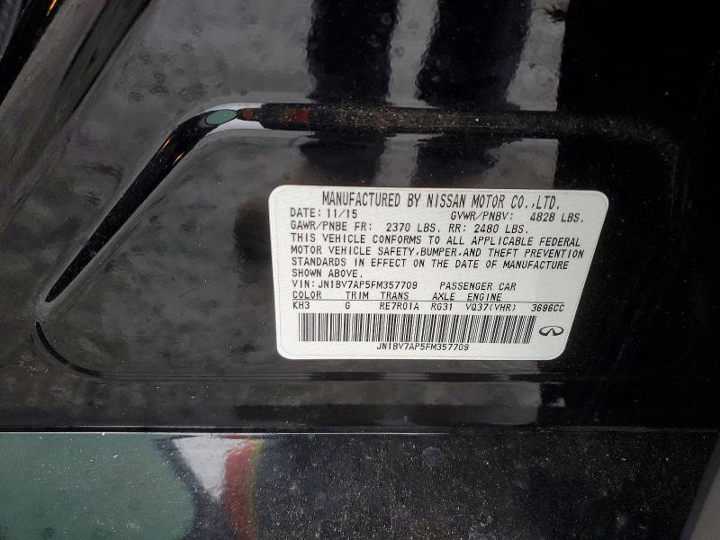 Продажа на аукционе авто 2015 Infiniti Q50 Base, vin: JN1BV7AP5FM357709, номер лота: 76387565