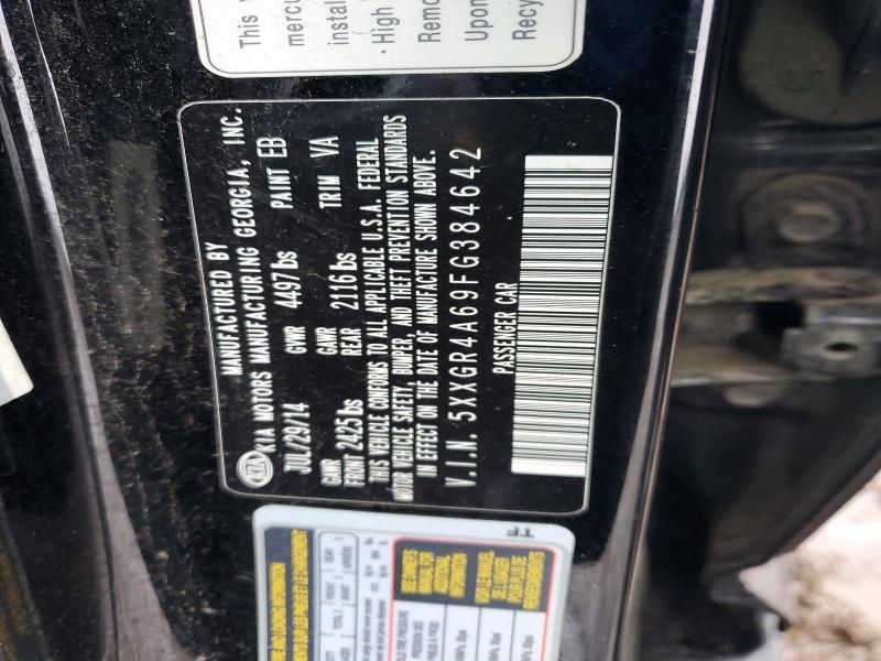 78071305 :رقم المزاد ، 5XXGR4A69FG384642 vin ، 2015 Kia Optima مزاد بيع