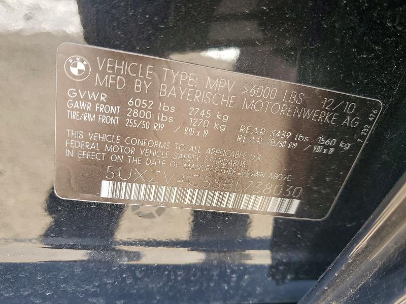 Продажа на аукционе авто 2011 Bmw X5 Xdrive3, vin: 5UXZV4C55BL738030, номер лота: 76127415